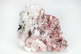 Vibrant-Red Cinnabar with Calcite - Cocineras Mine #212753-1